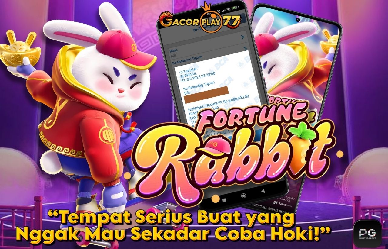 Selamat kepada user id : mar******96 Wede Rp 6.080.000 di Game FORTUNE RABBIT PG SOFT Cair Gk Sampe 1 Menit! Menang Mudah di Gacorplay77	